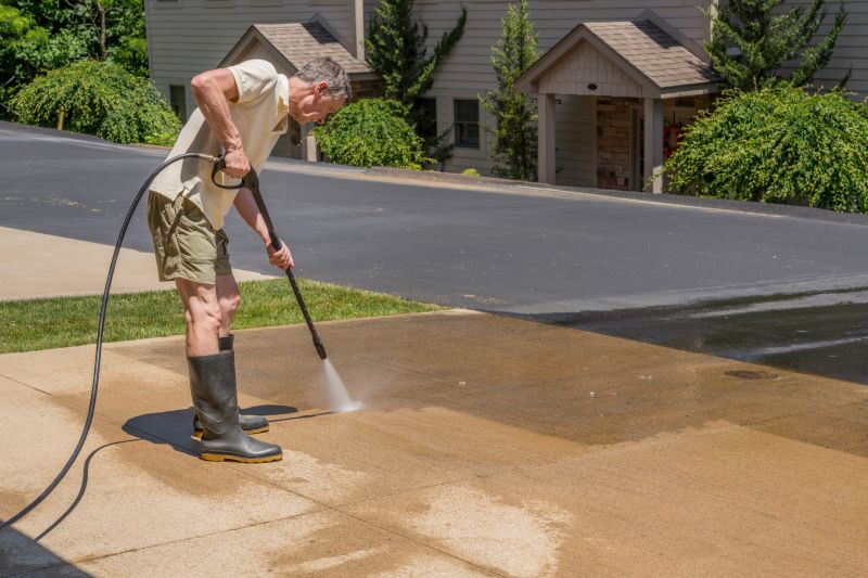 Clean Concrete Driveway