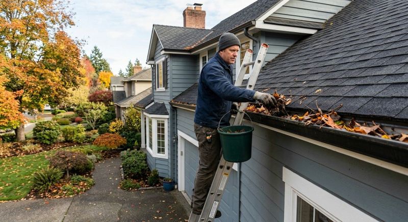 Gutter Leaf Clearing in Monmouth County, NJ