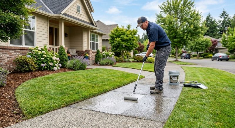Stamped Concrete Sealing in Seattle, WA